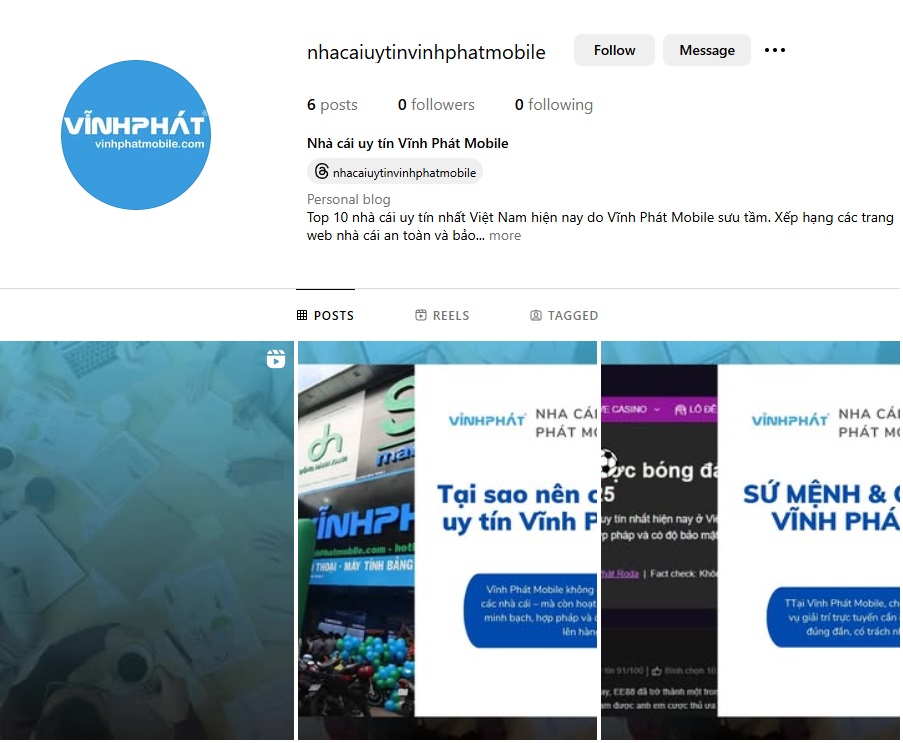 Vĩnh Phát Mobile triển khai nhiều nội dung chất lượng tại Instagram